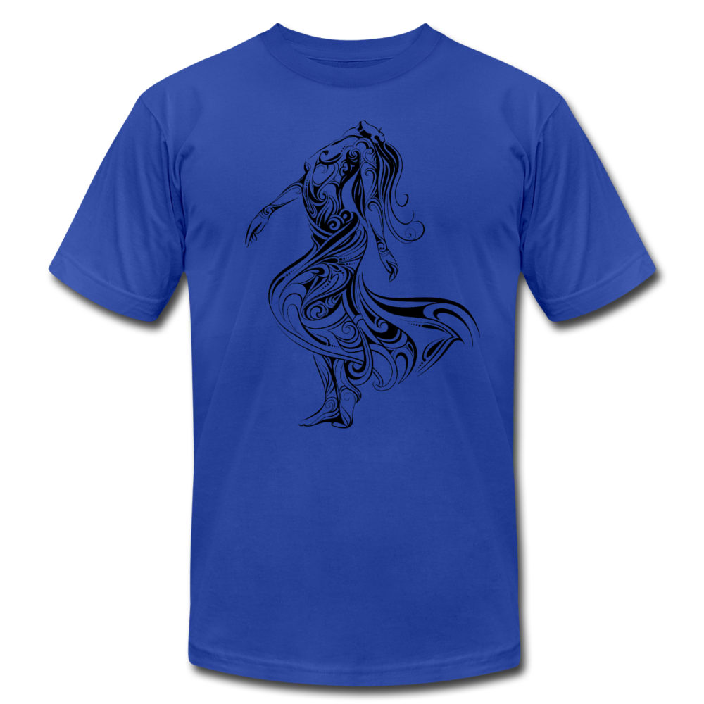 Tribal Maori Girl T-Shirt - royal blue