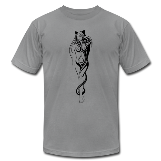Tribal Maori Girl T-Shirt - slate