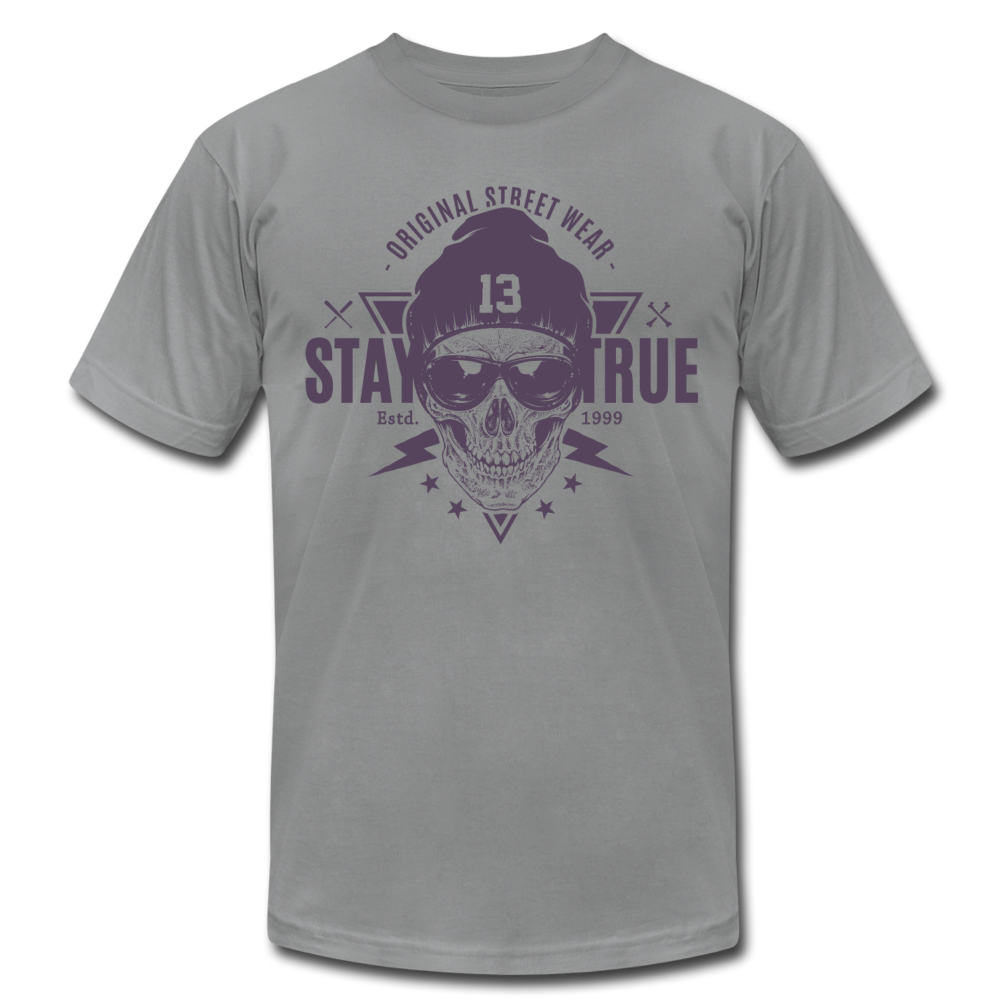 Gangster Skull T-Shirt - slate