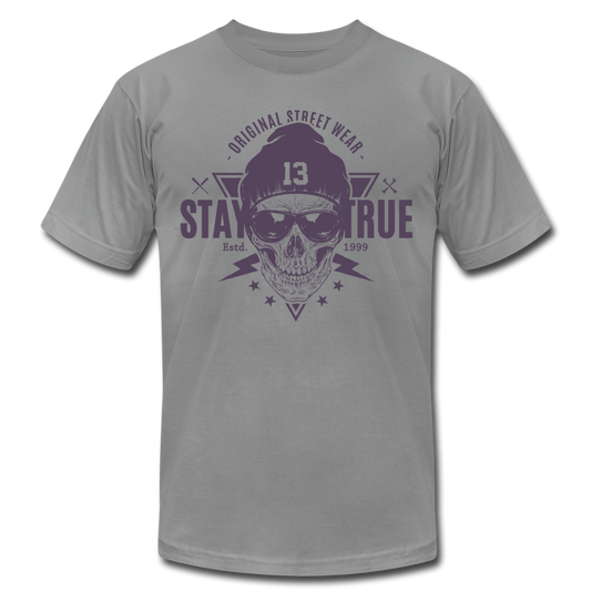 Gangster Skull T-Shirt - slate