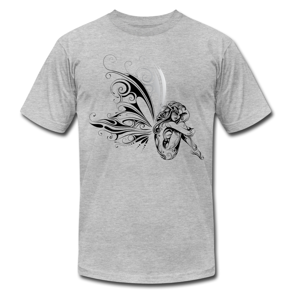 Tribal Maori Fairy Girl T-Shirt - heather gray