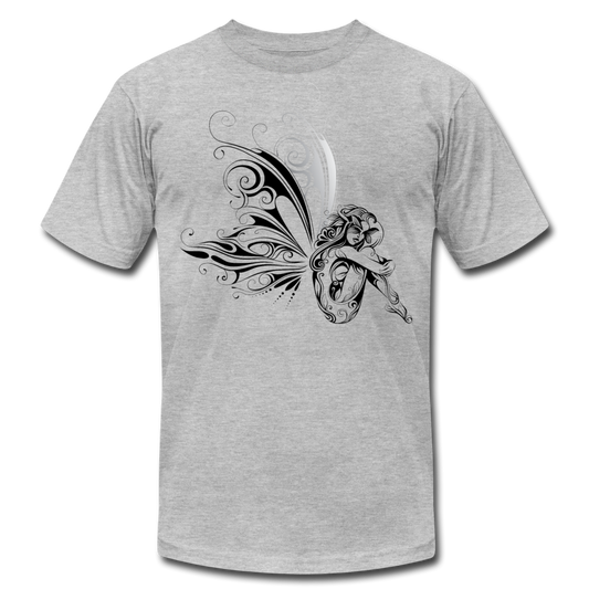 Tribal Maori Fairy Girl T-Shirt - heather gray