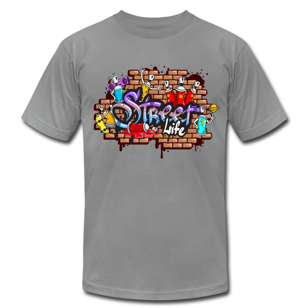 Street Life Graffiti T-Shirt - slate