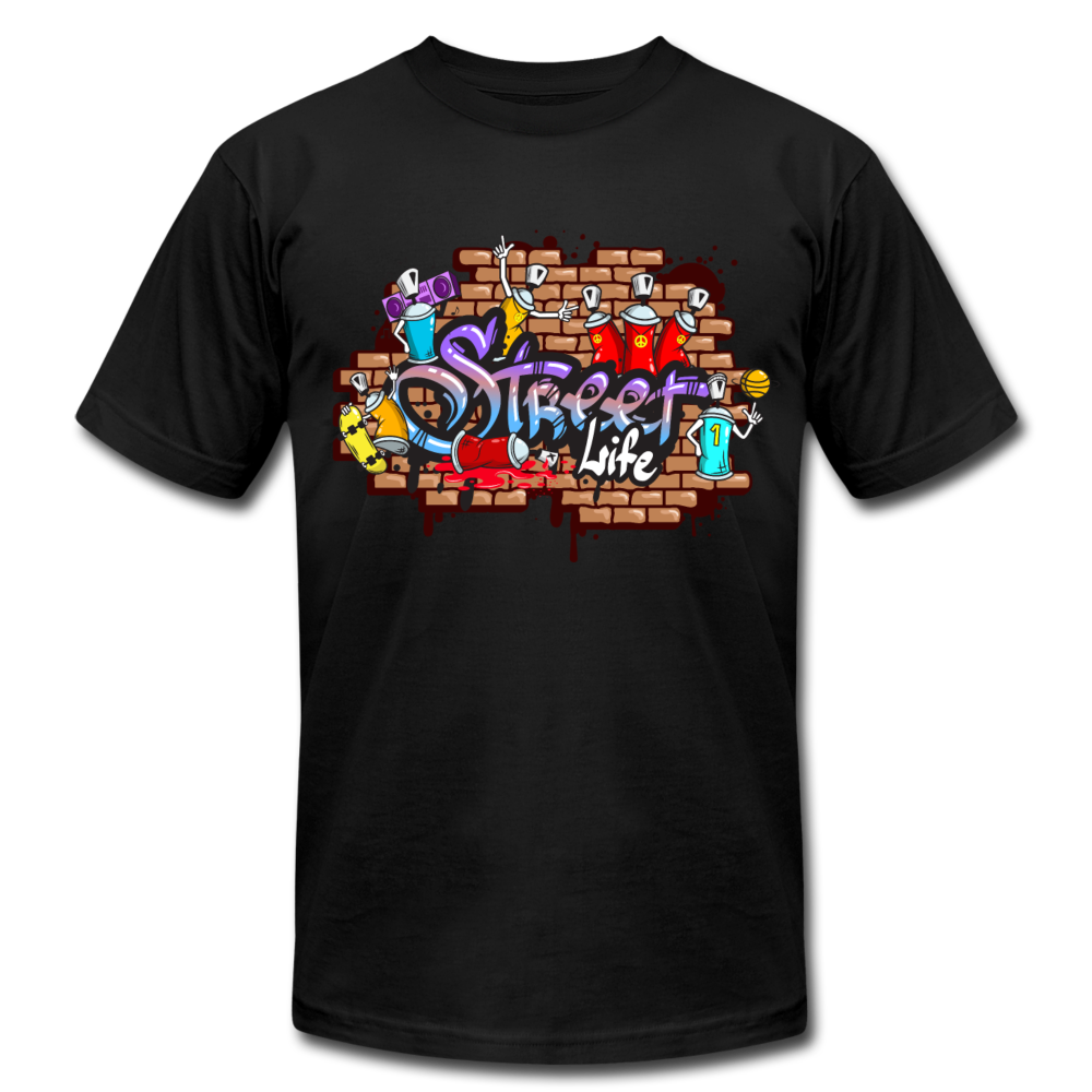 Street Life Graffiti T-Shirt - black