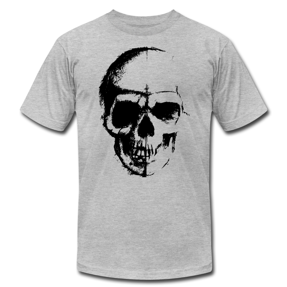 Skull T-Shirt - heather gray