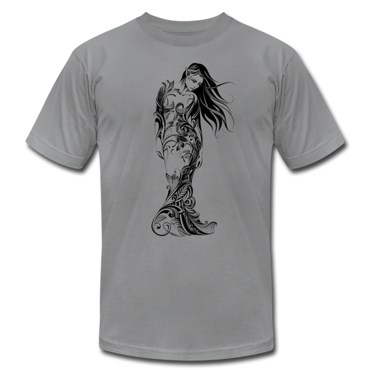 Tribal Maori Girl T-Shirt - slate