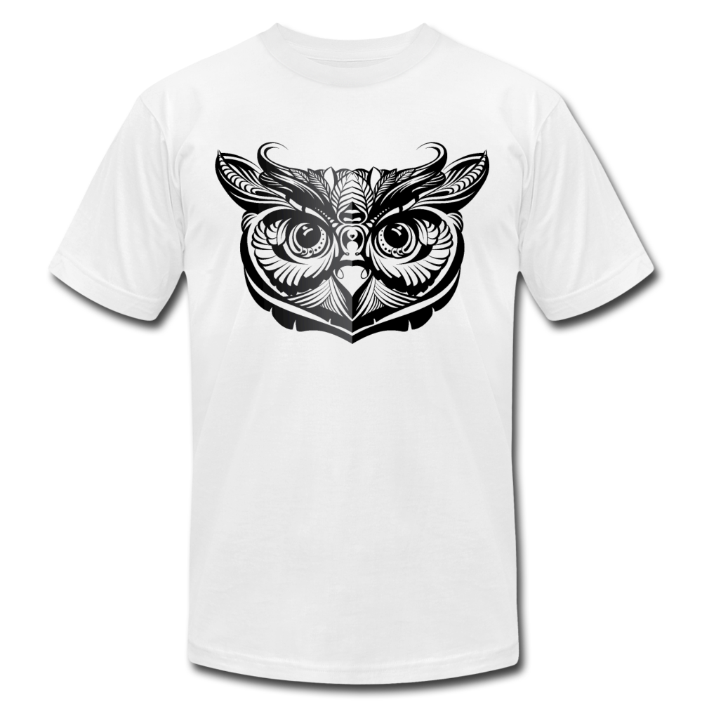 Tribal Maori Owl T-Shirt - white