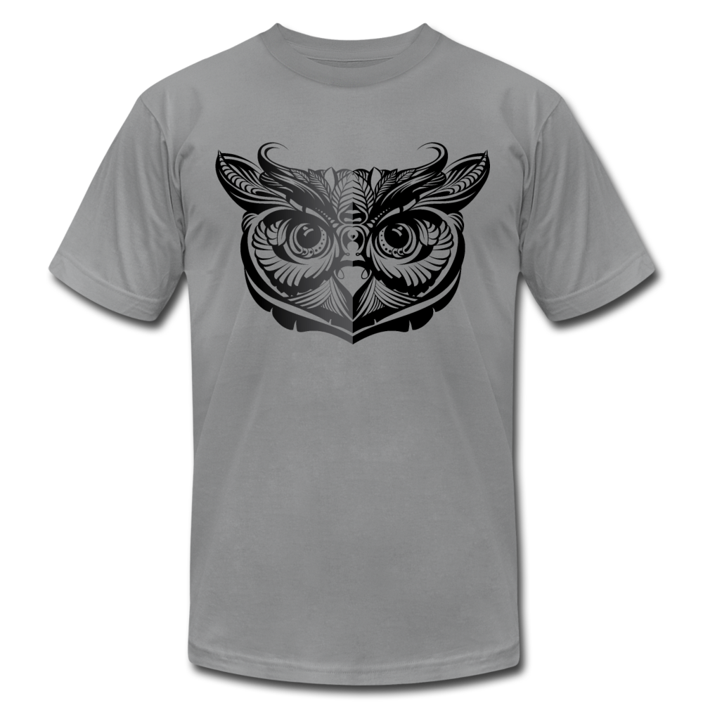 Tribal Maori Owl T-Shirt - slate
