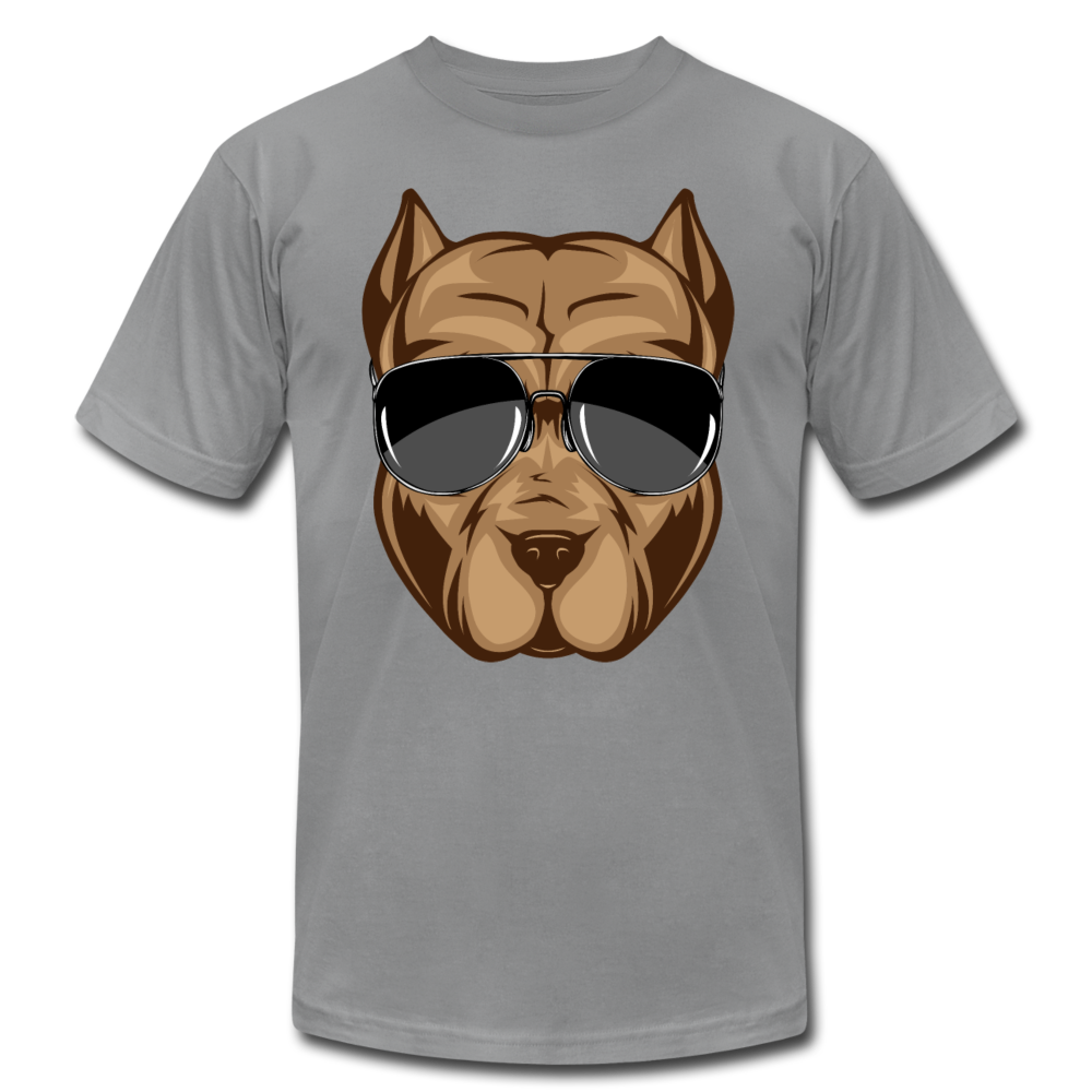 Cool Dog Wearing Sunglasses T-Shirt - slate