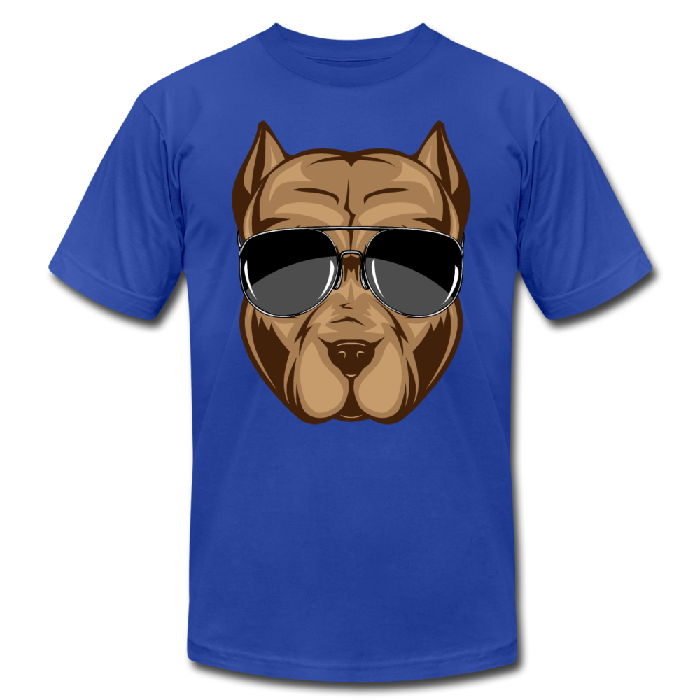 Cool Dog Wearing Sunglasses T-Shirt - royal blue