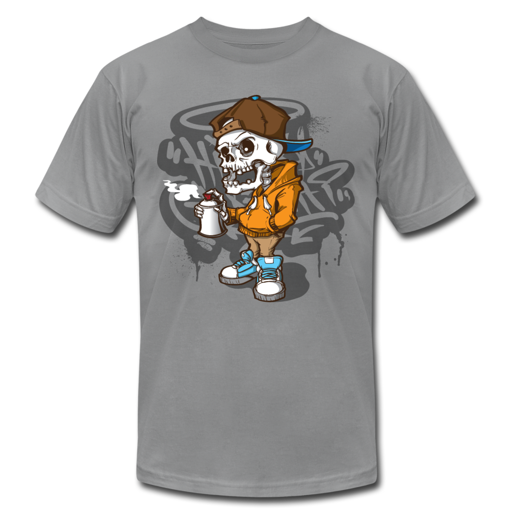 Graffiti Artist Skull T-Shirt - slate