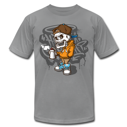 Graffiti Artist Skull T-Shirt - slate