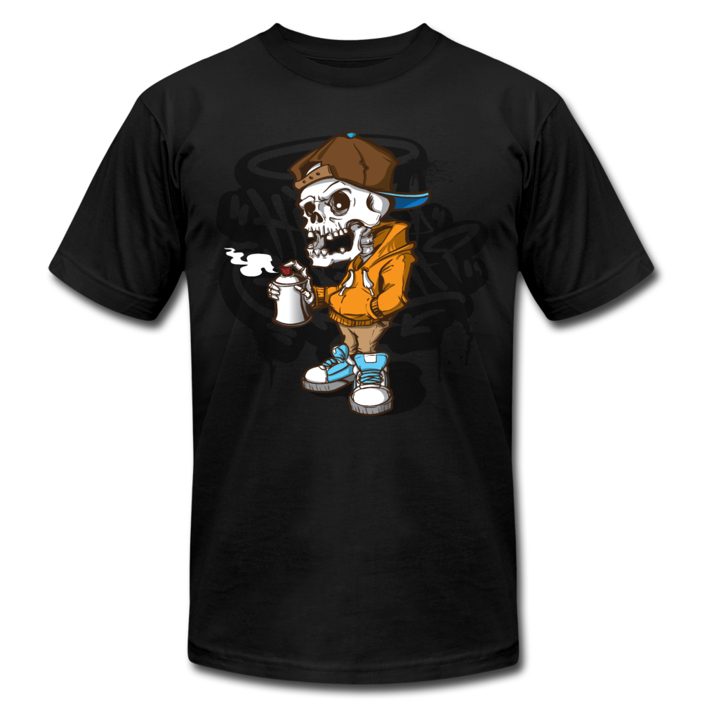 Graffiti Artist Skull T-Shirt - black