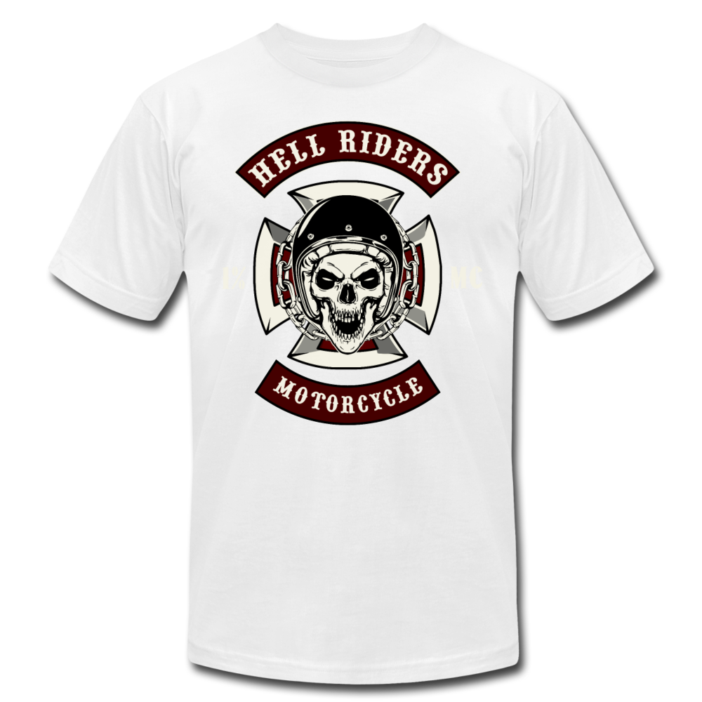Hell Riders Skull T-Shirt - white