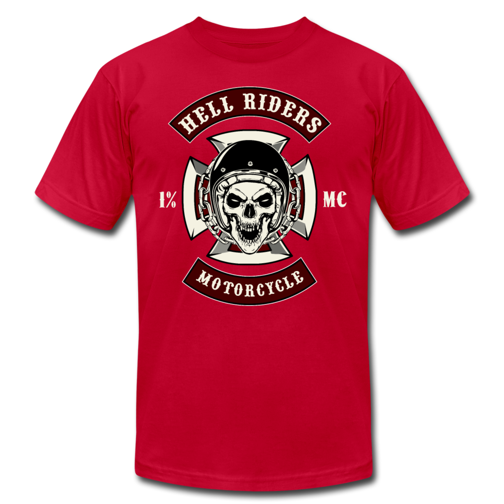 Hell Riders Skull T-Shirt - red