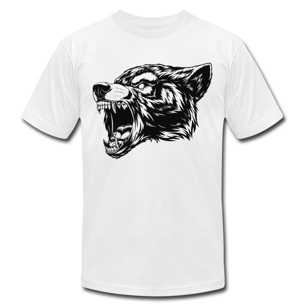 Growling Bear T-Shirt - white