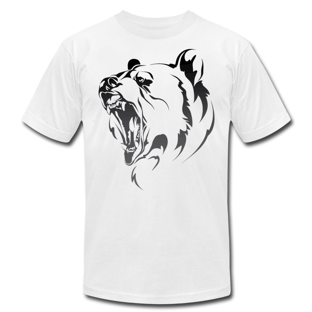 Growling Bear T-Shirt - white