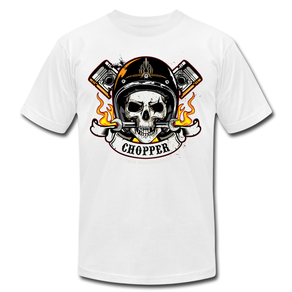 Chopper Skull T-Shirt - white