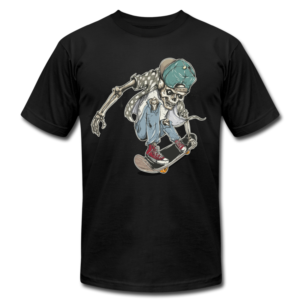Skater Skeleton T-Shirt - black