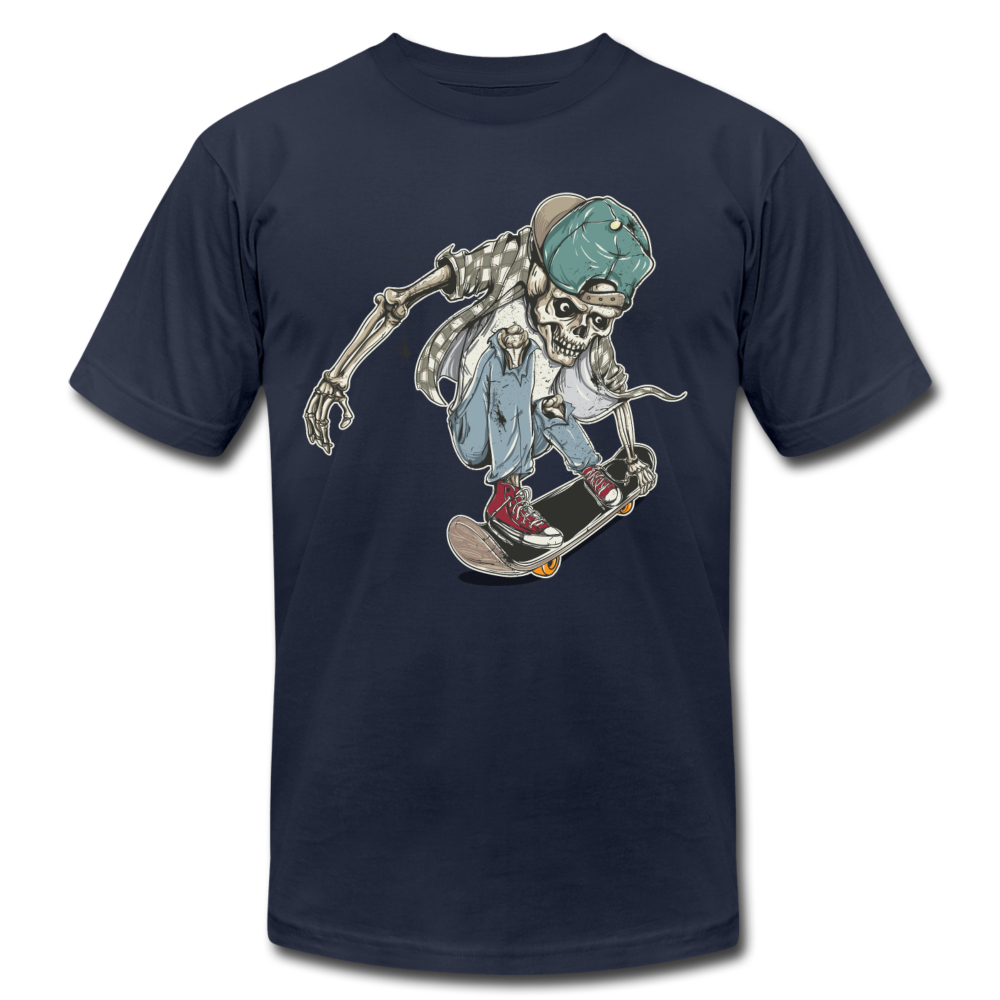 Skater Skeleton T-Shirt - navy