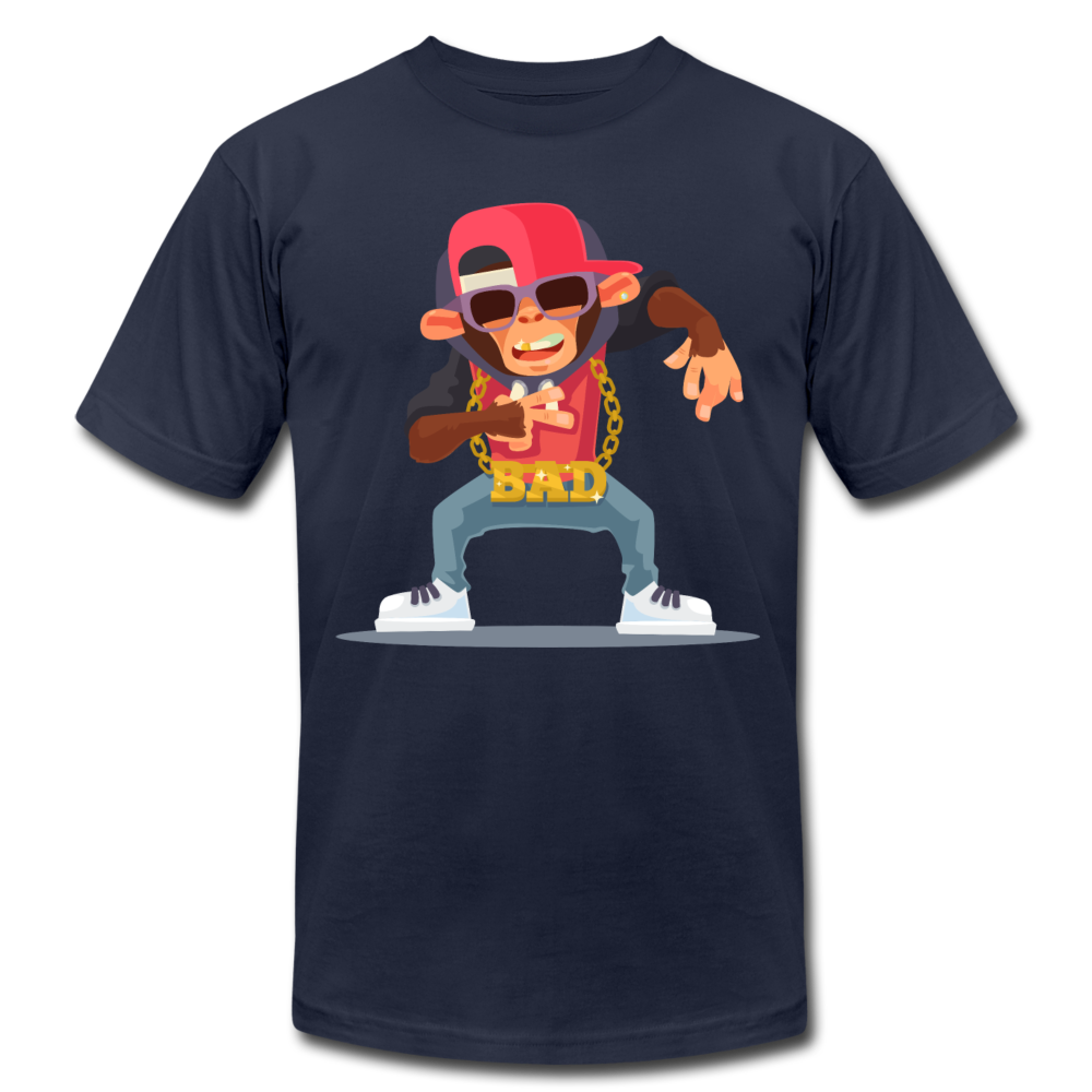 Hip Hop Monkey T-Shirt - navy
