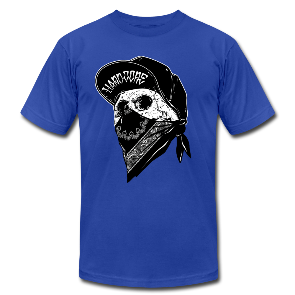 Hardcore Gangster Skull T-Shirt - royal blue