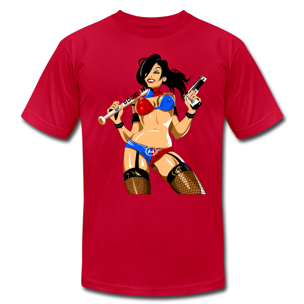Badass Girl T-Shirt - red