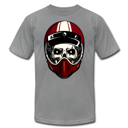 Racer Helmet Skull T-Shirt - slate