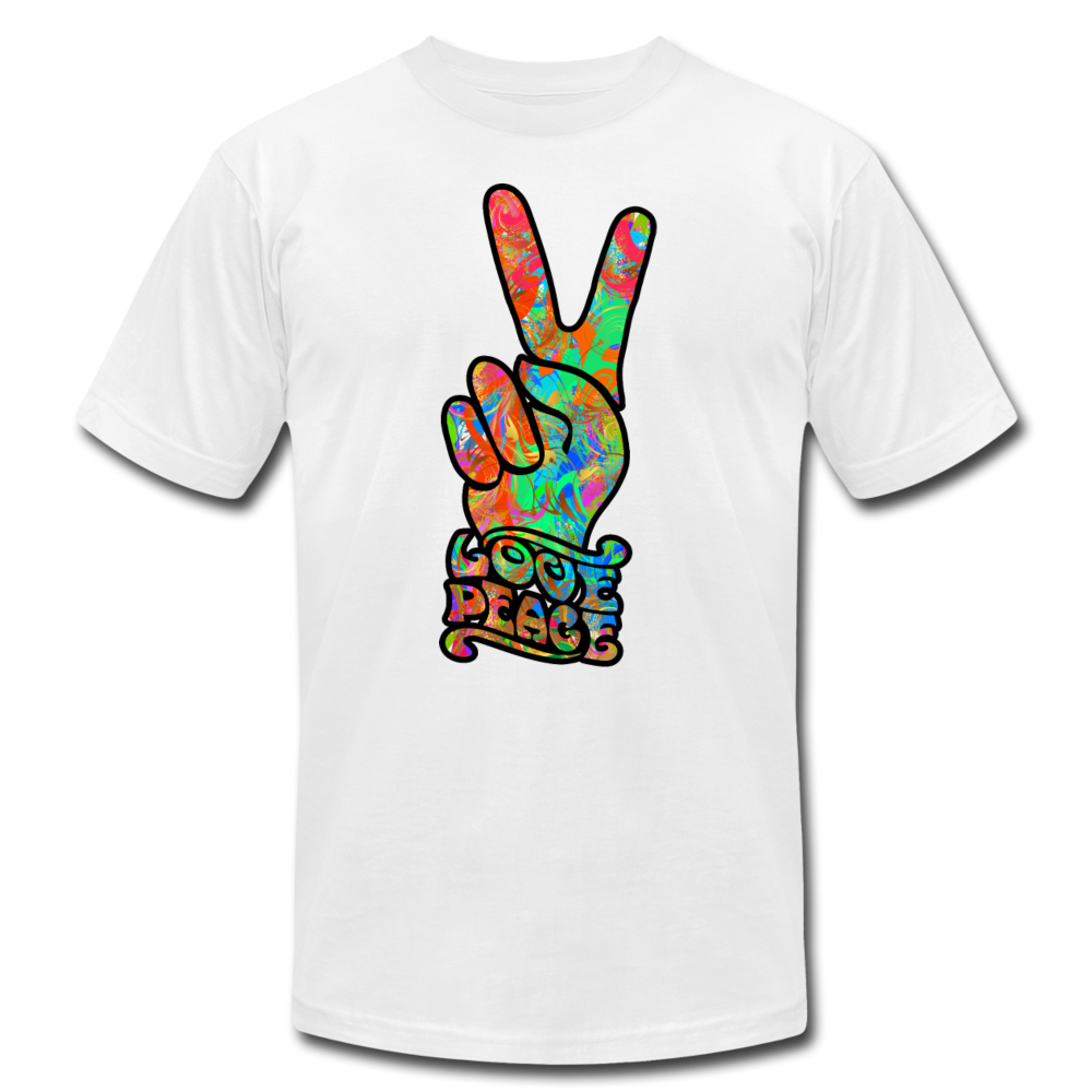 Hippie Love Peace T-Shirt - white