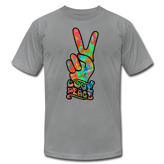 Hippie Love Peace T-Shirt - slate