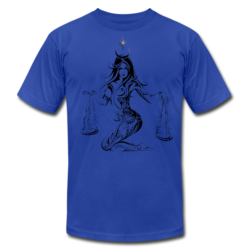 Tribal Maori Girl Scales T-Shirt - royal blue