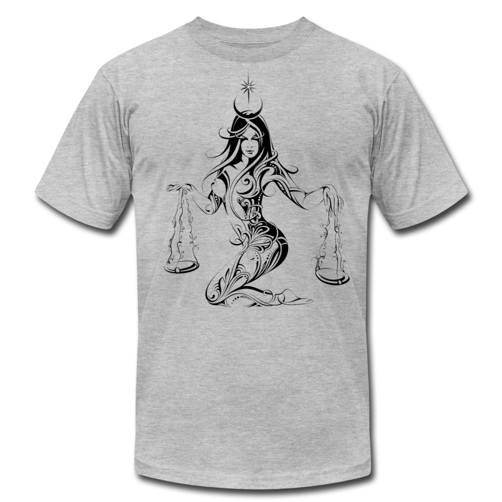 Tribal Maori Girl Scales T-Shirt - heather gray