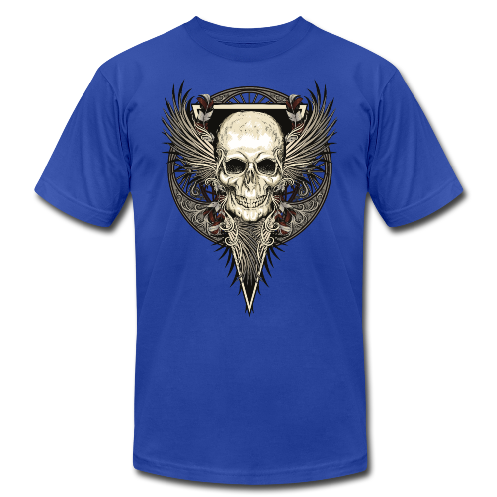 Skull Wings T-Shirt - royal blue