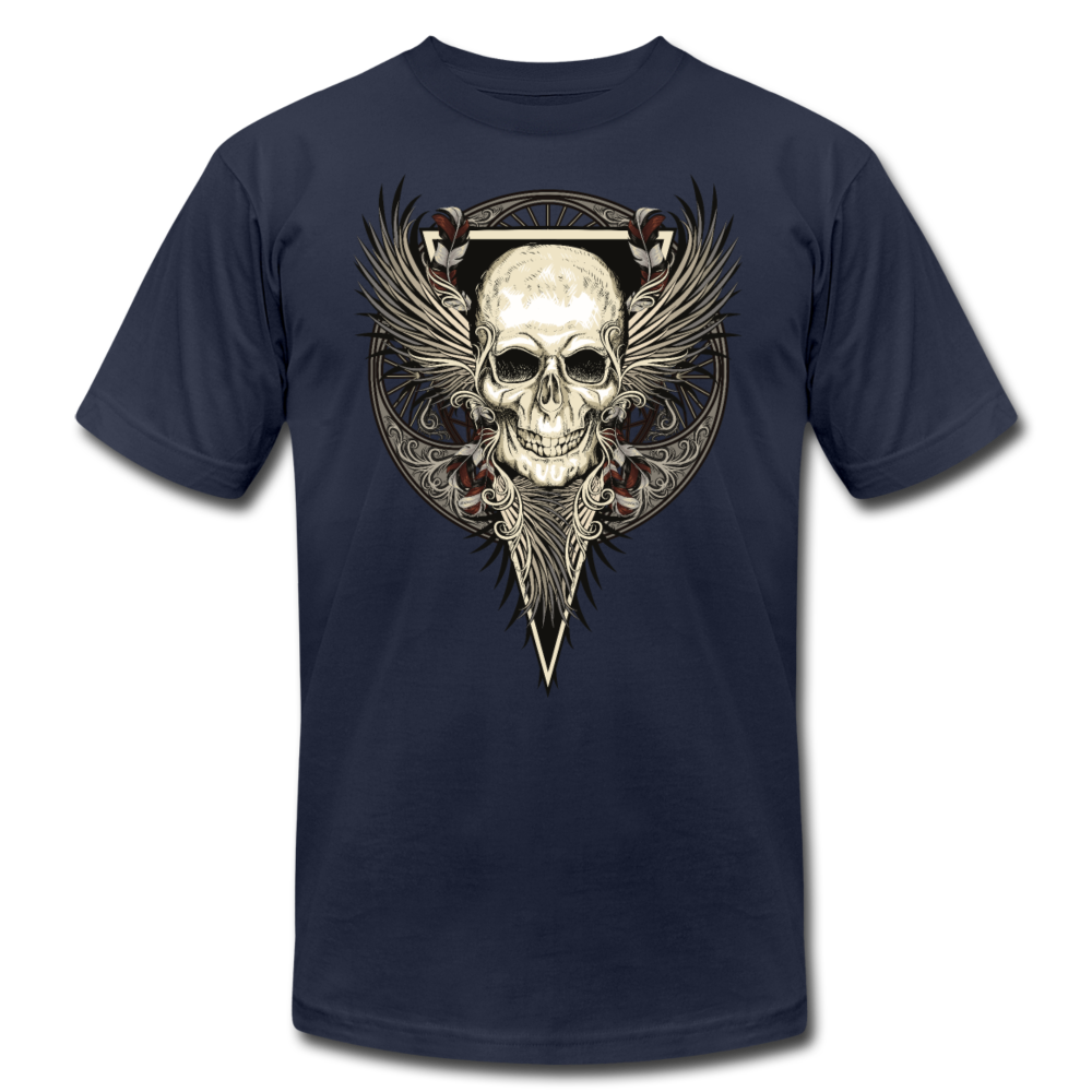 Skull Wings T-Shirt - navy