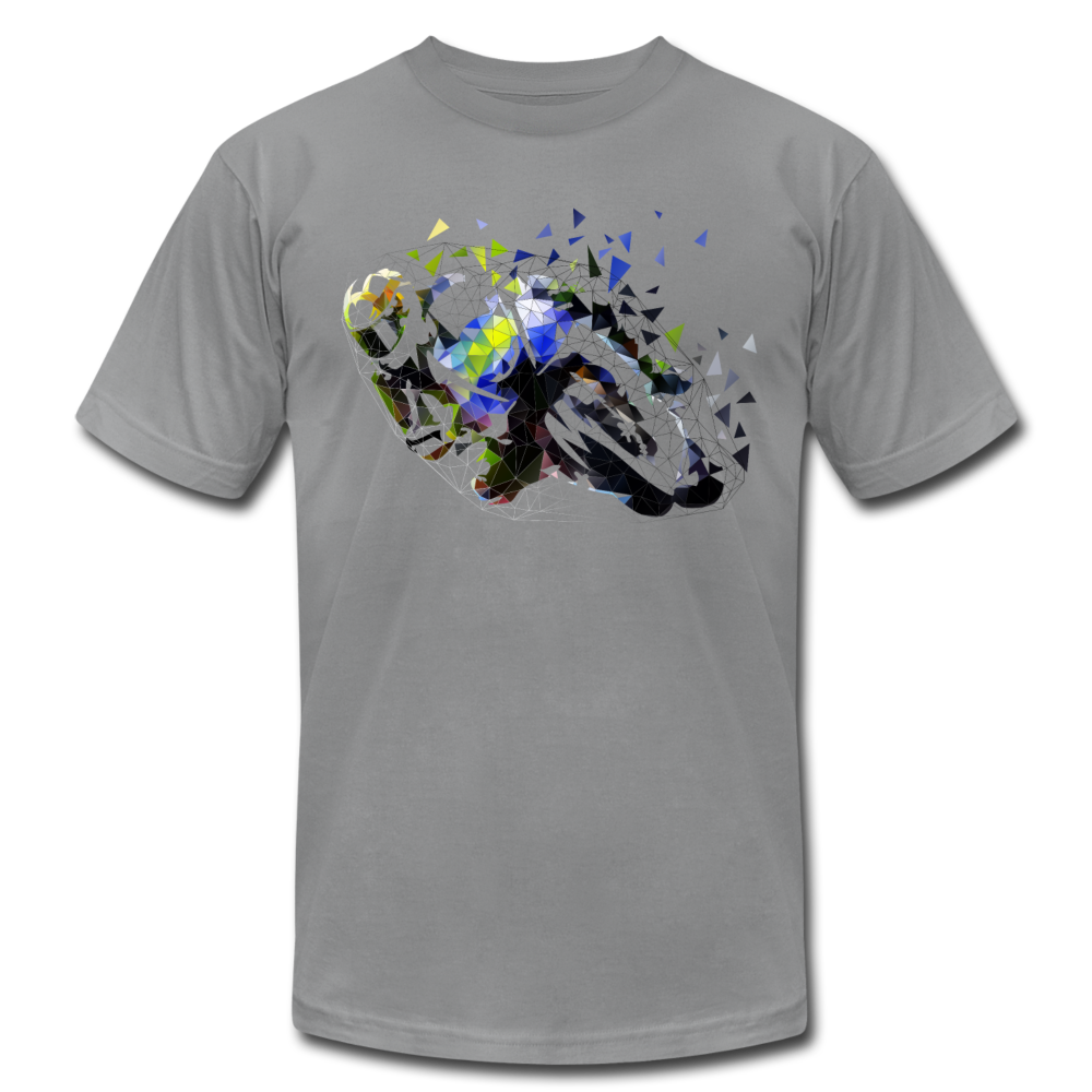 Abstract Motorcycle Biker T-Shirt - slate