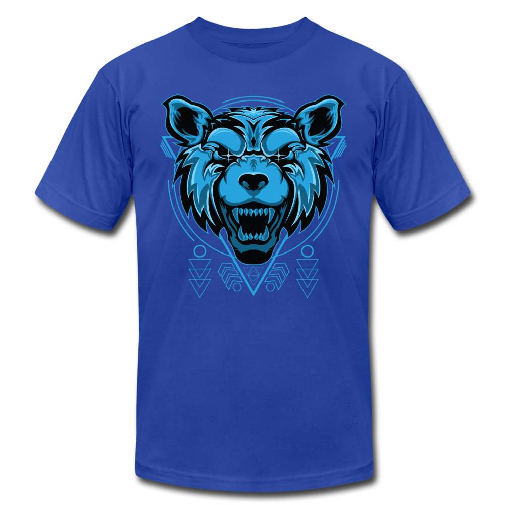 Growling Wolf T-Shirt - royal blue