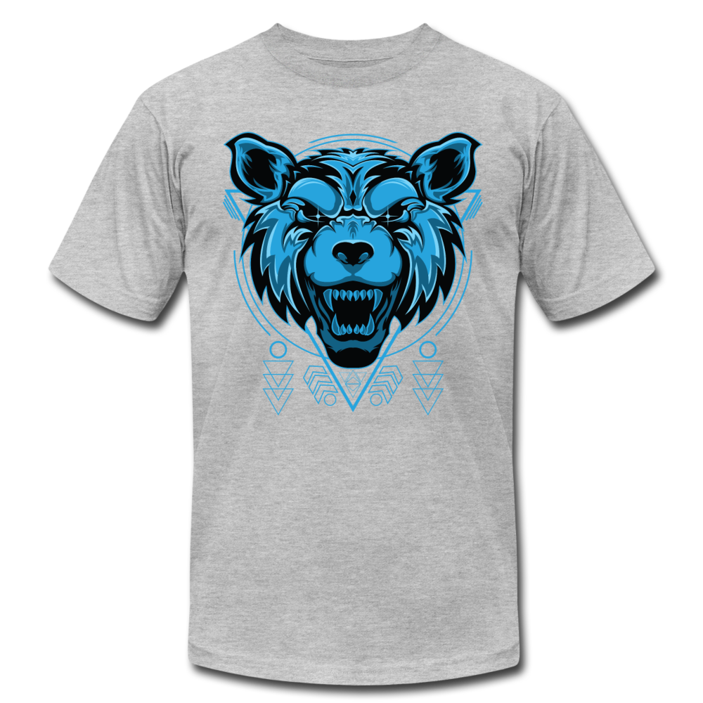 Growling Wolf T-Shirt - heather gray