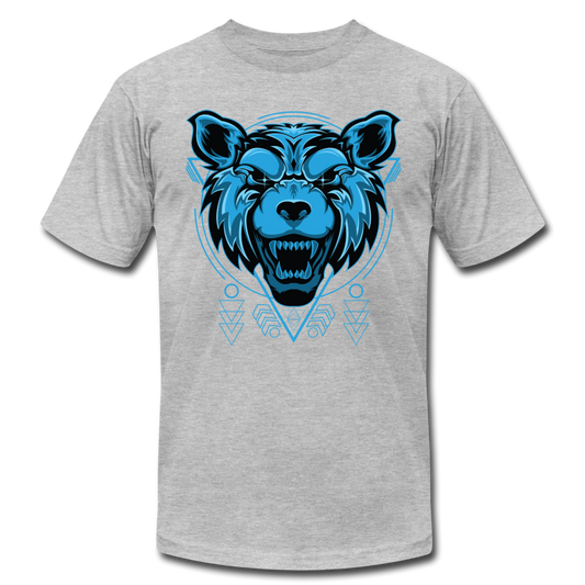 Growling Wolf T-Shirt - heather gray
