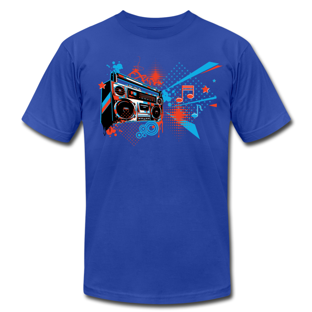 Abstract Boombox T-Shirt - royal blue