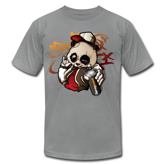 Hip Hop Panda Graffiti Artist T-Shirt - slate