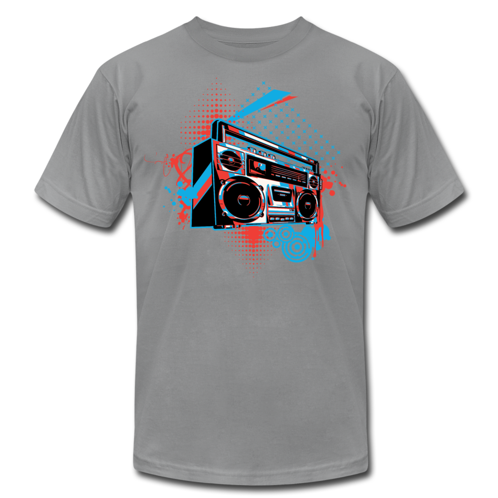 Abstract Boombox T-Shirt - slate
