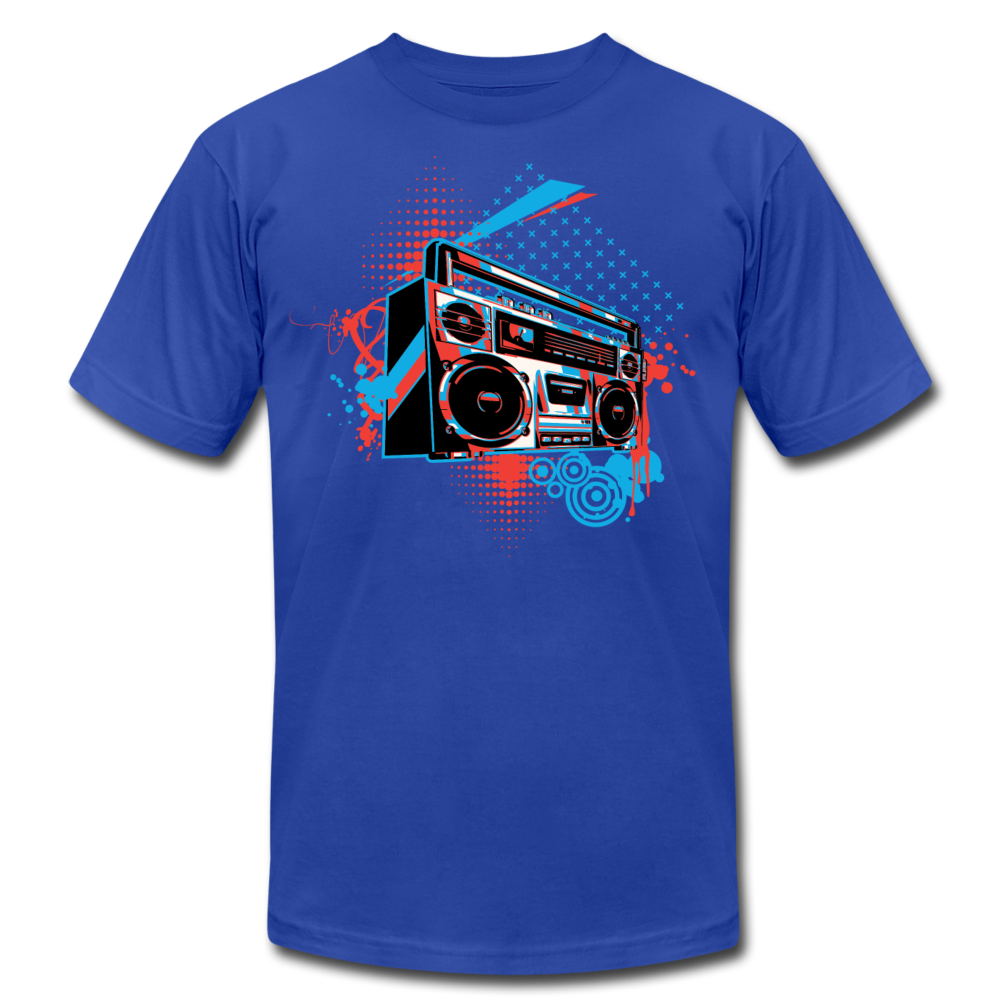 Abstract Boombox T-Shirt - royal blue