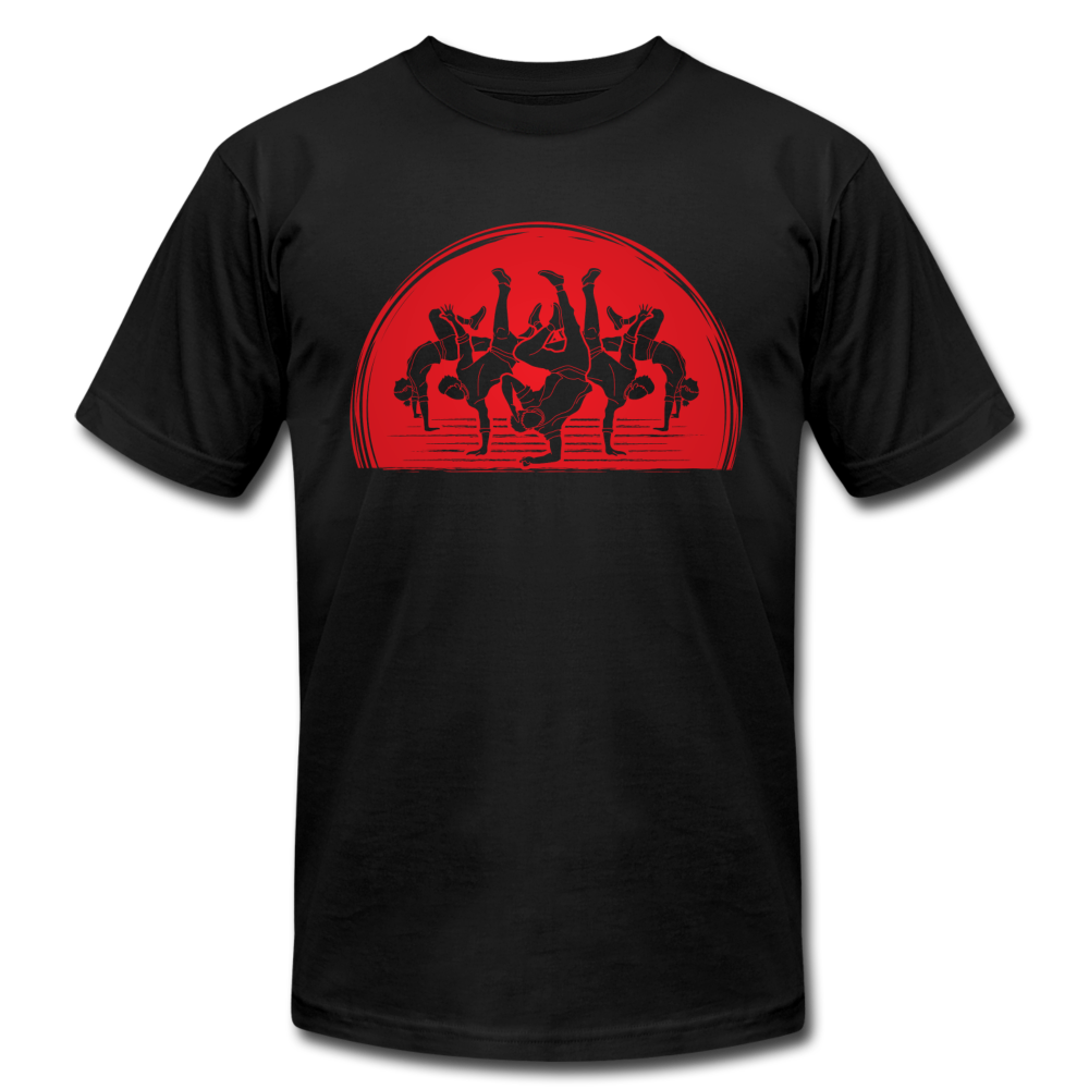 B-Boy Dancers Red Sun T-Shirt - black