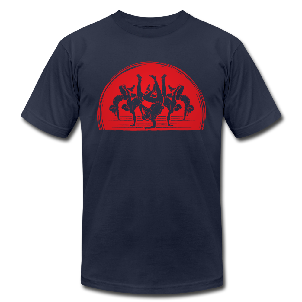 B-Boy Dancers Red Sun T-Shirt - navy