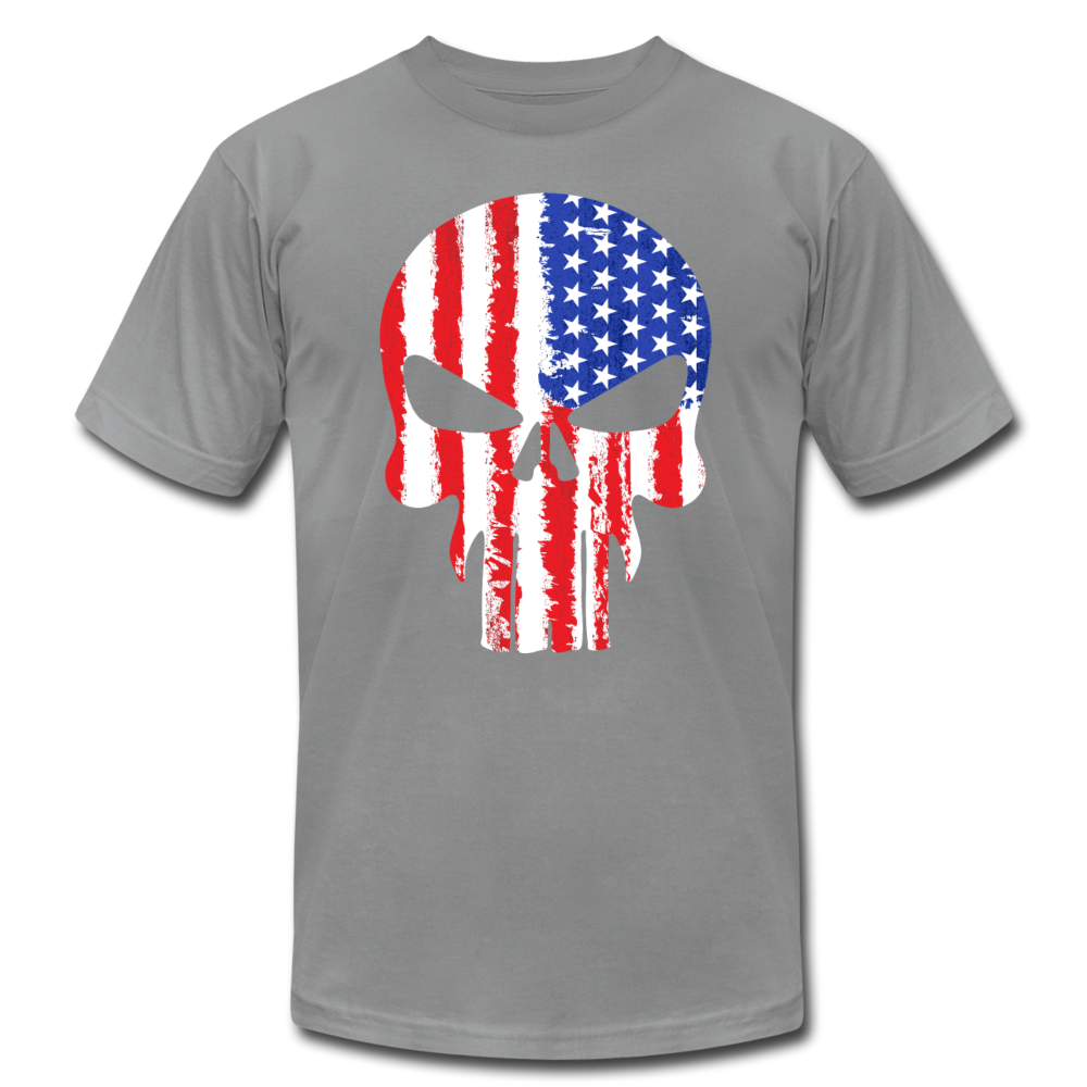American Skull T-Shirt - slate