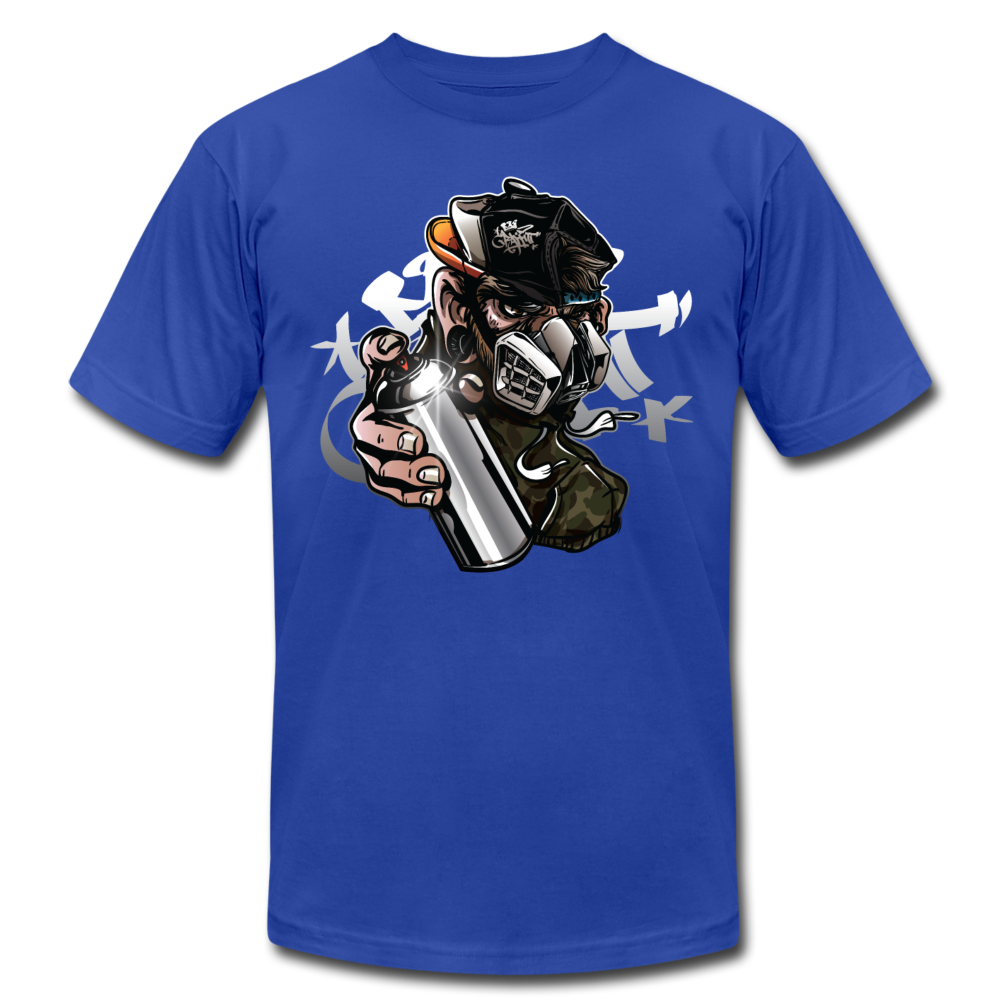 Hip Hop Graffiti Artist Mask T-Shirt - royal blue