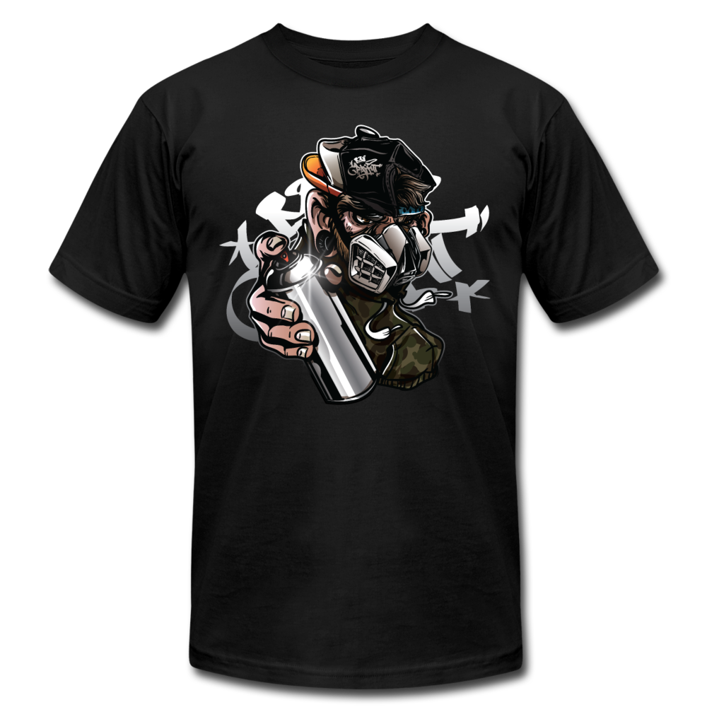 Hip Hop Graffiti Artist Mask T-Shirt - black
