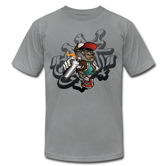 Hip Hop Gorilla Graffiti Artist T-Shirt - slate