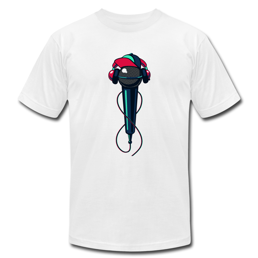 Hip Hop Microphone T-Shirt - white