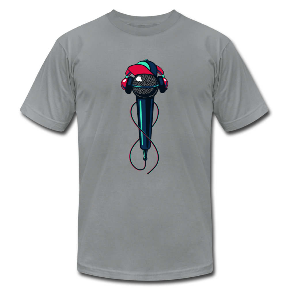 Hip Hop Microphone T-Shirt - slate